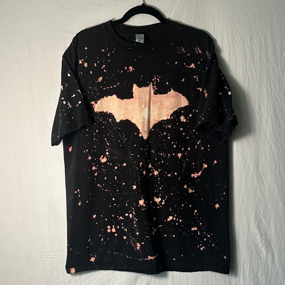 Black T-Shirt with Pink Accents